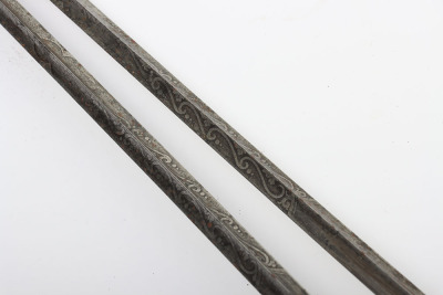 Scarce pair of fencing foils - 6