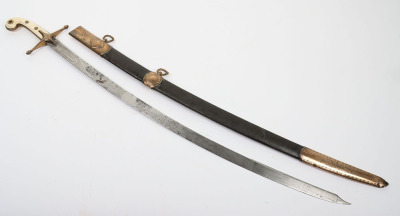 ^ Officer&rsquo;s mameluke sword signed Reddell, Cutler to the Prince Regent &c236 Piccadilly, London - 3