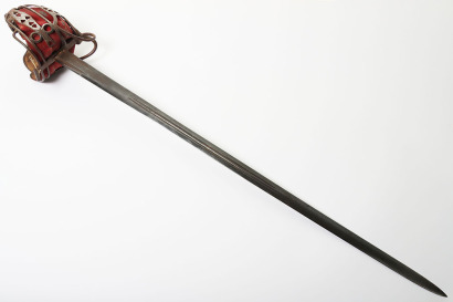 Victorian Scottish officer&rsquo;s basket hilt broadsword