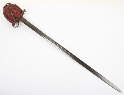 Victorian Scottish officer&rsquo;s basket hilt broadsword - 2