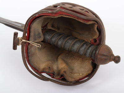 Victorian Scottish officer&rsquo;s basket hilt broadsword - 5