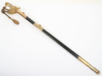 Post 1902 naval officer&rsquo;s sword