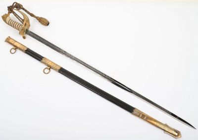 Post 1902 naval officer&rsquo;s sword - 3