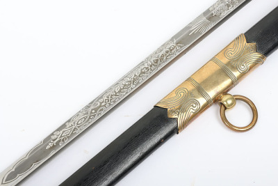 Post 1902 naval officer&rsquo;s sword - 5