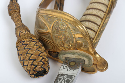 Post 1902 naval officer&rsquo;s sword - 7