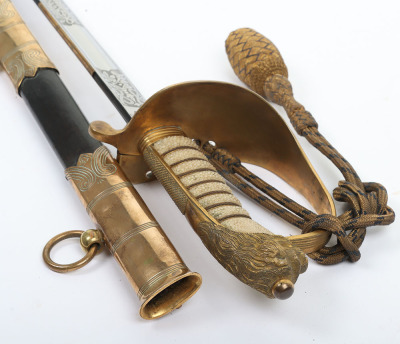Post 1902 naval officer&rsquo;s sword - 8