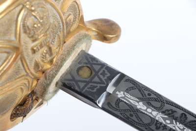 Post 1902 naval officer&rsquo;s sword - 10