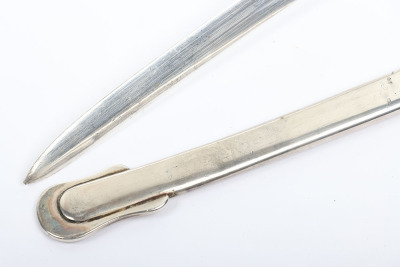 Hallmarked silver paperknife in the form of an 1845 pattern infantry officer&rsquo;s sword - 3