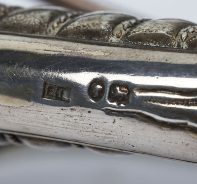 Hallmarked silver paperknife in the form of an 1845 pattern infantry officer&rsquo;s sword - 8