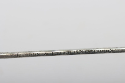 Hallmarked silver paperknife in the form of an 1845 pattern infantry officer&rsquo;s sword - 9