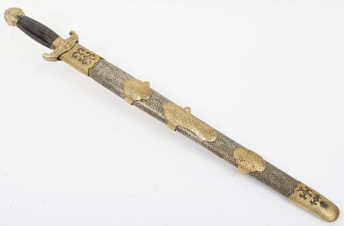 Late 19th century Chinese river pirate&rsquo;s double sword Jian
