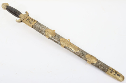 Late 19th century Chinese river pirate&rsquo;s double sword Jian