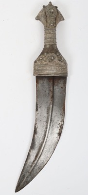 ^ Silver mounted Omani dagger jambya mid-20th century - 2