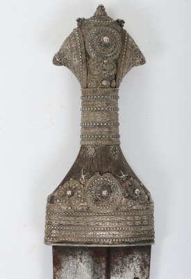 ^ Silver mounted Omani dagger jambya mid-20th century - 3
