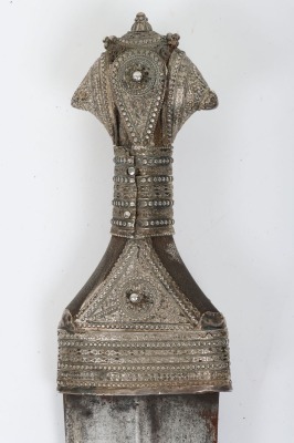 ^ Silver mounted Omani dagger jambya mid-20th century - 5
