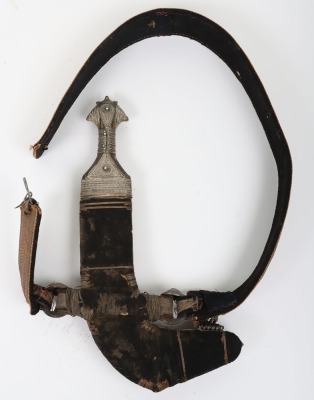^ Silver mounted Omani dagger jambya mid-20th century - 8