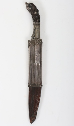 Small silver mounted Ceylonese dagger pia kaetta, 19th century