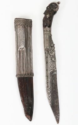 Small silver mounted Ceylonese dagger pia kaetta, 19th century - 3