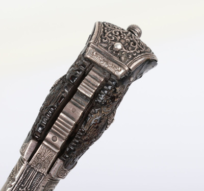 Small silver mounted Ceylonese dagger pia kaetta, 19th century - 7