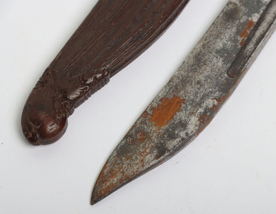 ^ Silver mounted Ceylonese dagger pia kaetta, 19th century - 4