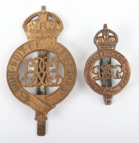 Scarce Edward VII Grenadier Guards Large Size Pagri Badge