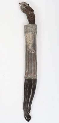Silver mounted Ceylonese dagger pia kaetta