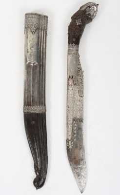 Silver mounted Ceylonese dagger pia kaetta - 3