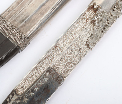Silver mounted Ceylonese dagger pia kaetta - 5