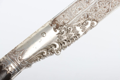 Silver mounted Ceylonese dagger pia kaetta - 8