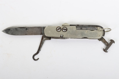 WW1 period sportsman&rsquo;s clasp knife with nickel sides - 3