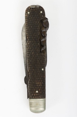 Comprehensive late Victorian sportsman&rsquo;s folding clasp knife - 2