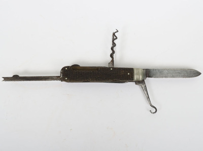 Comprehensive late Victorian sportsman&rsquo;s folding clasp knife - 3
