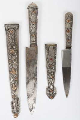 Silver mounted gaucho knife