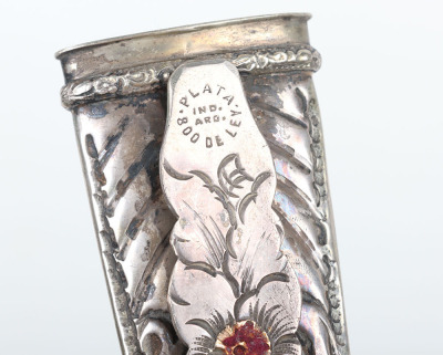 Silver mounted gaucho knife - 7