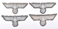 4x WW2 German NCO’s Tunic Breast Eagles