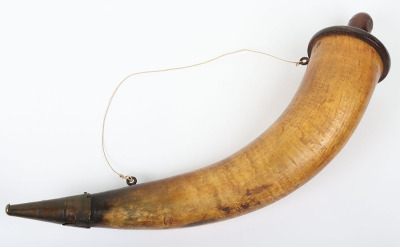 Gunner&rsquo;s cow horn powder horn - 2