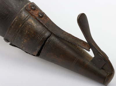 Gunner&rsquo;s cow horn powder horn - 5