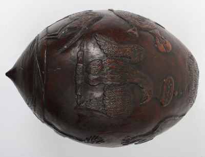 19th century carved coconut bugbear