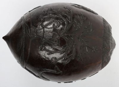 19th century carved coconut bugbear - 2