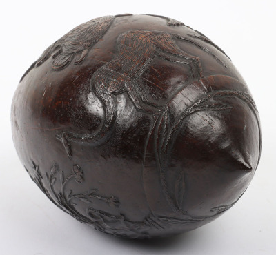 19th century carved coconut bugbear - 5