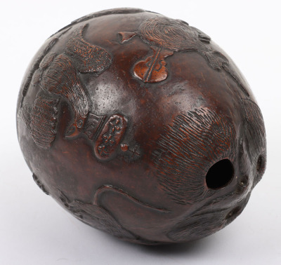 19th century carved coconut bugbear - 6