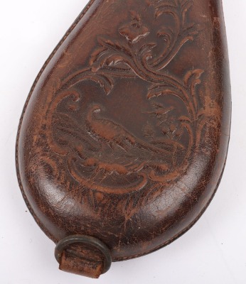 3 assorted embossed leather shot bags - 7