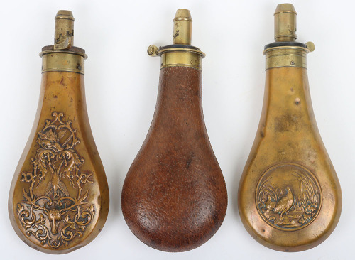 Leather covered gun sized shot flask
