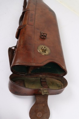 Leather covered ammunition box - 9