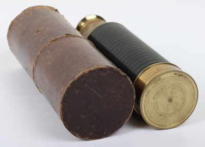 Brass 9 draw telescope script engraved Gargory, Bull Street, Birmingham - 2