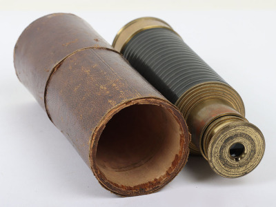 Brass 9 draw telescope script engraved Gargory, Bull Street, Birmingham - 3