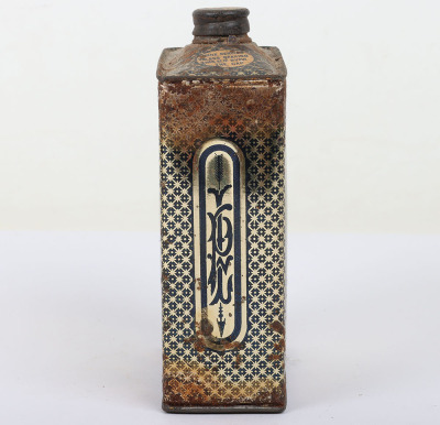 Printed tin gunpowder canister c.1900 - 4