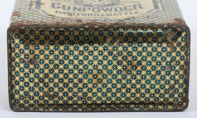 Printed tin gunpowder canister c.1900 - 6