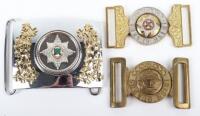 3x Waistbelt Clasps of Irish Guards Interest