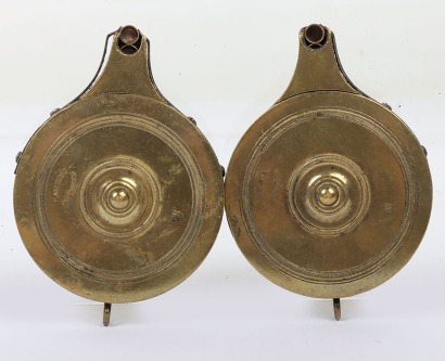 Scarce pair of brass percussion cap dispensers
